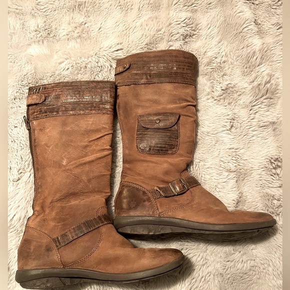 Ruff Hewn Brown Leather boots size 9M fun to wear comfortable - Picture 2 of 5